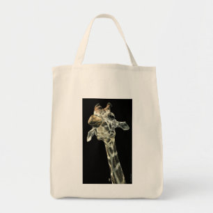 "Chin Up" — Giraffe Canvas tas
