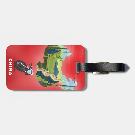 China Afbeelding reisposter Bagagelabel (Achterkant horizontaal)