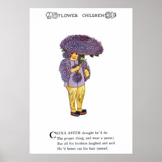China Aster Poster (Voorkant)