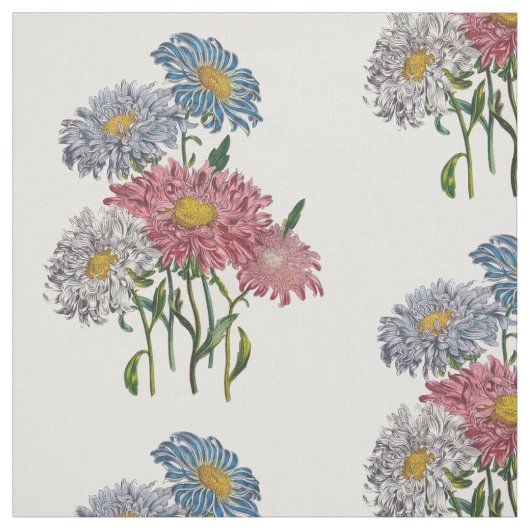 China Asters Stof (Swatch)