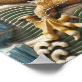 China, Beijing, Beihai Park, Nine Dragon Screen, Poster (Hoek)