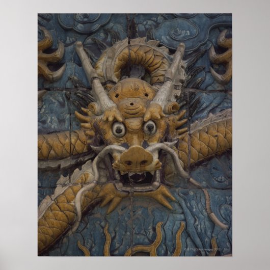 China, Beijing, de verboden stad, Nine Dragon Poster (Voorkant)