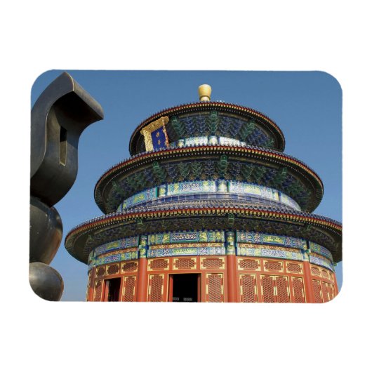 China, Beijing, tempel van de hemel, Chinese Urn i Magneet (Horizontaal)