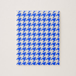 China Blauwe Houndstooth Legpuzzel
