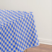 China Blue Houndstooth Tafelkleed (Voorbeeld)
