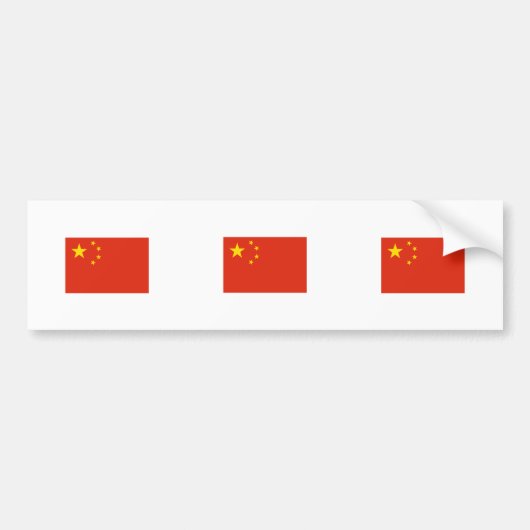 China Bumpersticker (Voorkant)