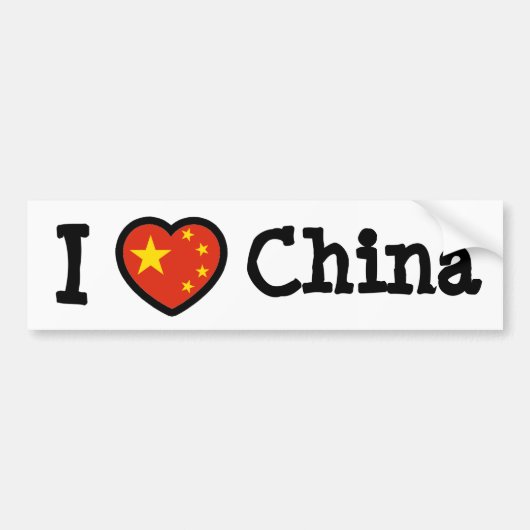 China Bumpersticker (Voorkant)