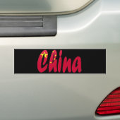 China Bumpersticker (Op auto)