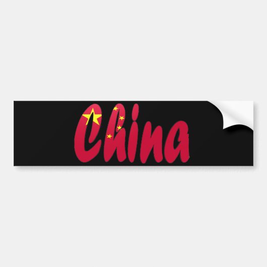 China Bumpersticker (Voorkant)