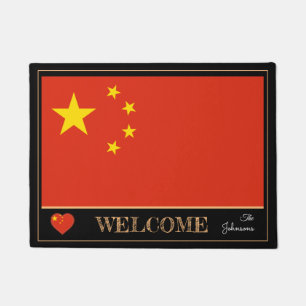 China & Chinese vlag matten /sport Welkom