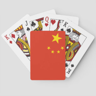 China (Chinese) Vlag Pokerkaarten