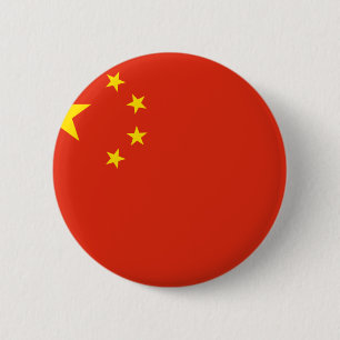 China; Chinese vlag Ronde Button 5,7 Cm