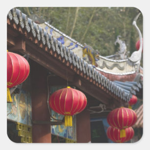 CHINA, Chongqing Provincie, Fengdu. Fengdu Geesten Vierkante Sticker