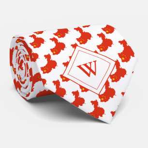 CHINA Christelijk Scriptmonogram Stropdas