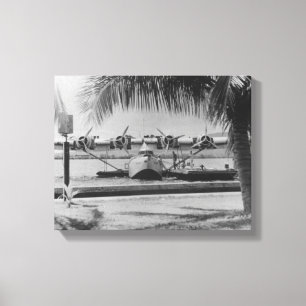 China Clipper Mooring op Hawaiian Island Canvas Afdruk