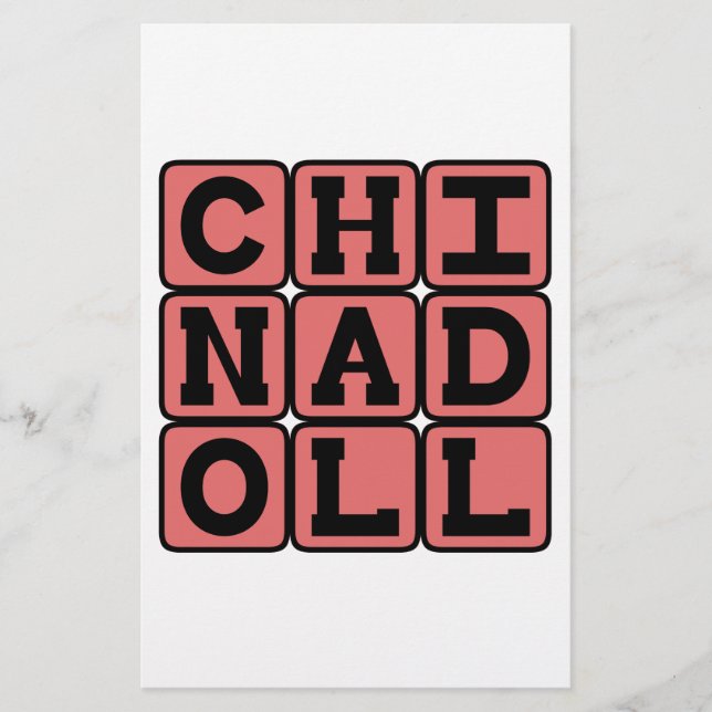 China Doll, Glazed Porcelain (Voorkant)