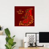 China Dragon, 2024 Jaar van de Draak Poster (Thuiskantoor)