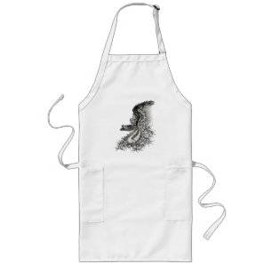 China Dragon, Black and White Design in Tattoostyl Lang Schort
