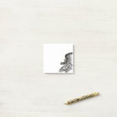 China Dragon, Black and White Design in Tattoostyl Post-it® Notes (Op bureau)