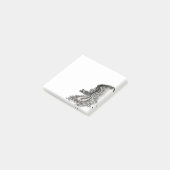 China Dragon, Black and White Design in Tattoostyl Post-it® Notes (Schuin)