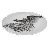 China Dragon, Black and White Design in Tattoostyl Snijplank (Hoek)