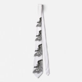 China Dragon, Black and White Design in Tattoostyl Stropdas (Voorkant)