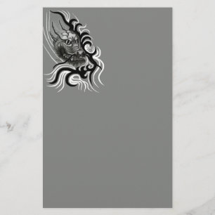 China Dragon in Tattoostyle Briefpapier