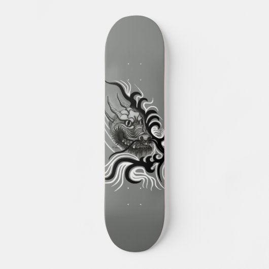 China Dragon in Tattoostyle Skateboard (Voorkant)