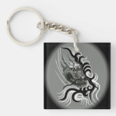 China Dragon in Tattoostyle Sleutelhanger (Voorkant)