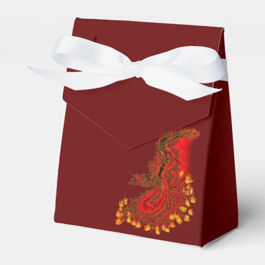 China Dragon red and gold design Bedankdoosjes (Voorkant Zijde)