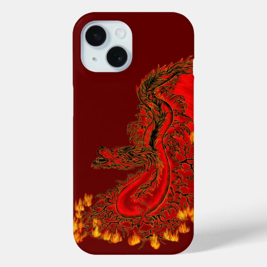 China Dragon red and gold design Case-Mate iPhone Case (Achterkant)