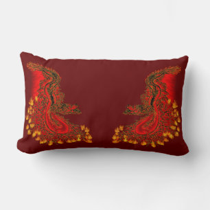 China Dragon red and gold design Kussen