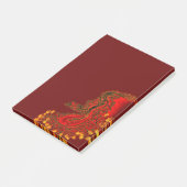 China Dragon red and gold design Post-it® Notes (Schuin)