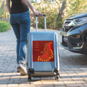 China Dragon red and gold design Sticker (Koffer Insitu)