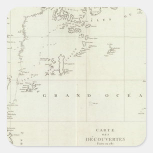 China en Azië Vierkante Sticker