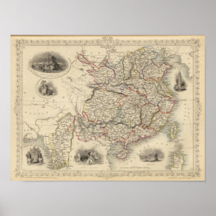 China en Burmah Poster