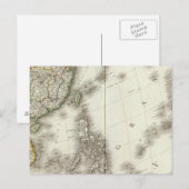 China Engraved Map Briefkaart (Voorkant / Achterkant)