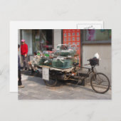 China-fiets-verkochte vis briefkaart (Voorkant / Achterkant)