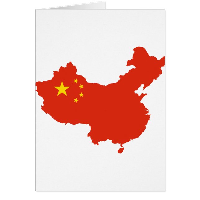 China Flag-map CN (Voorkant)