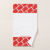 CHINA FLAG Persoonlijke scripts WHITE CHINESE Bad Handdoek (Handdoek)