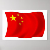 China Flag Poster Print (Voorkant)