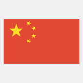 China Flag Sticker (Voorkant)