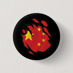 China Geripte vlag Ronde Button 3,2 Cm