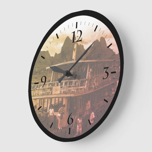 China Guilin rivierboot Grote klok (Hoek)