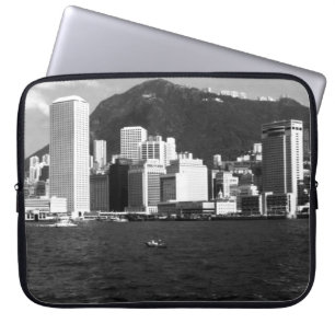 China Hong Kong bay Skyscrapers uitzicht Laptop Sleeve