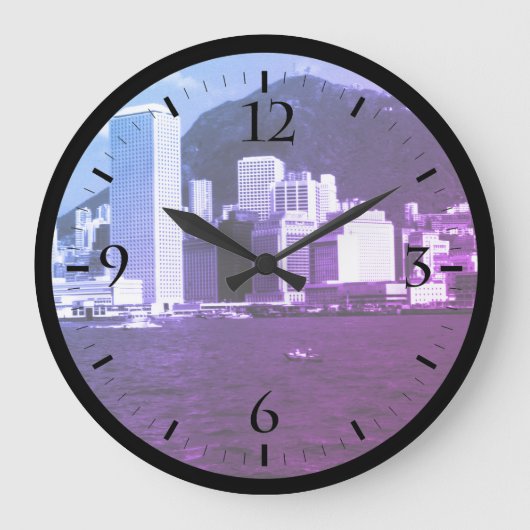 China Hong Kong bay Skyscrapers uitzicht Watch Grote Klok (Voorkant)