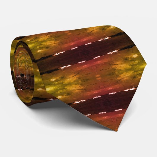  China Hongkong Bay: Reisboten Neck T Stropdas (Opgerold)