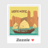 China | Hongkong Sticker (Vel)