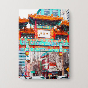 China in Washington DC. Verenigde Staten Button