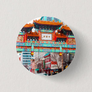 China in Washington DC. Verenigde Staten Ronde Button 3,2 Cm